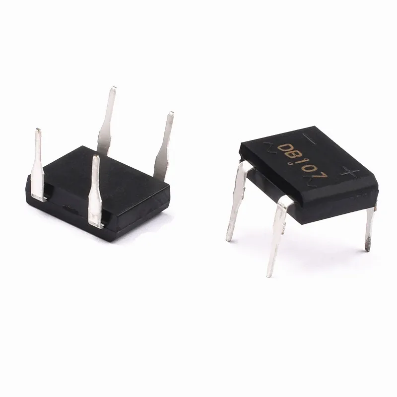 10pcs/lot DB107 DIP-4 1A 1000V Single Phases Diode Rectifier Bridge In Stock