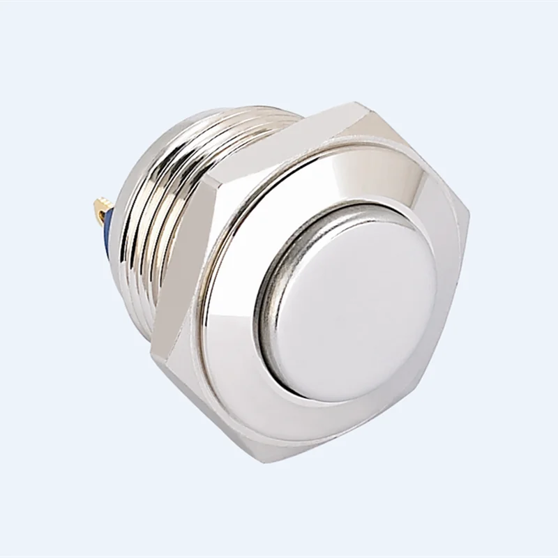 ELEWIND 16MM Momentary (1NO) Nickel plated brass or stainless steel push button switch (PM161H-10/J/N)