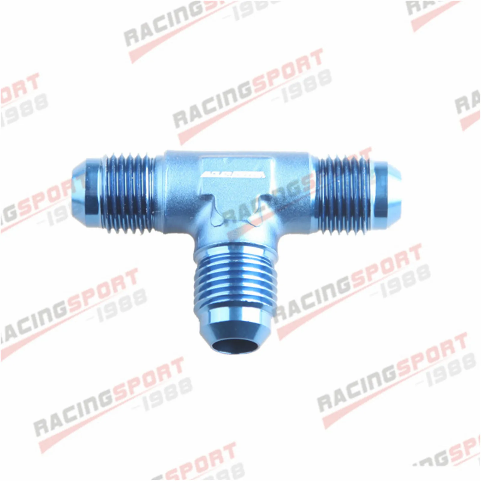 

6AN AN6 AN-6 Male Flare Union Tee T-piece Fitting Adapter Aluminum Blue