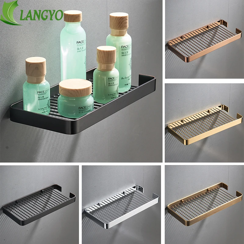 

Luxury Antique Copper Corner Shelf Shower Shampoo Soap Cosmetic Shelves Shower Caddy Basket Black Bathroom Shelf