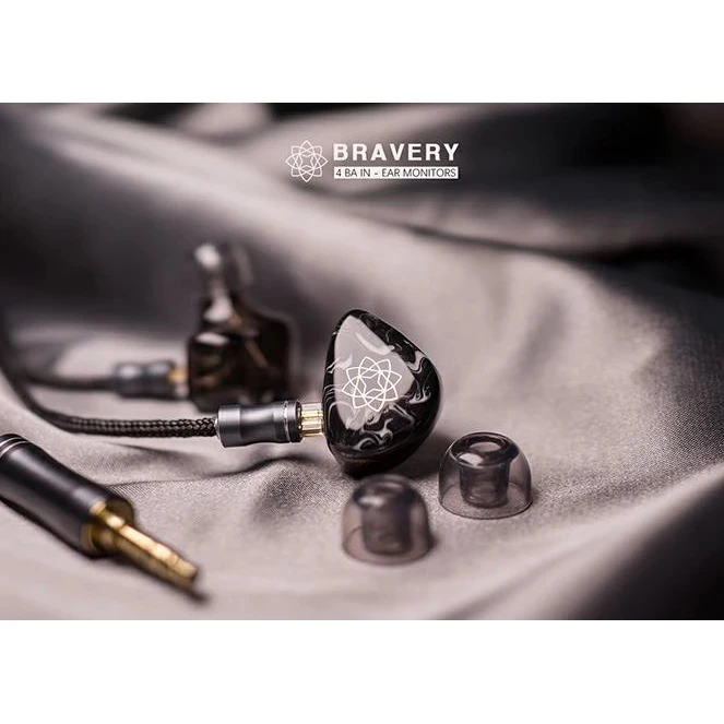 SeeAudio Braveryイヤフォンacg人気のHi-Fiインイヤーモニタ4Bhifi iemイヤホン、6nocc hakugiケーブル付き