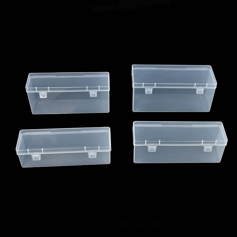 5 PCS long Plastic Dustproof Waterproof Box for  Electrical hardware Accessories Organizer transparent