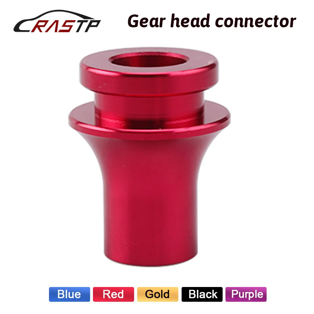 

RASTP-Multiple Colors Aluminum Gear Shift Knob Boot Retainer Adapter M10*1.5 Manual Gear Shifter RS-SFN015