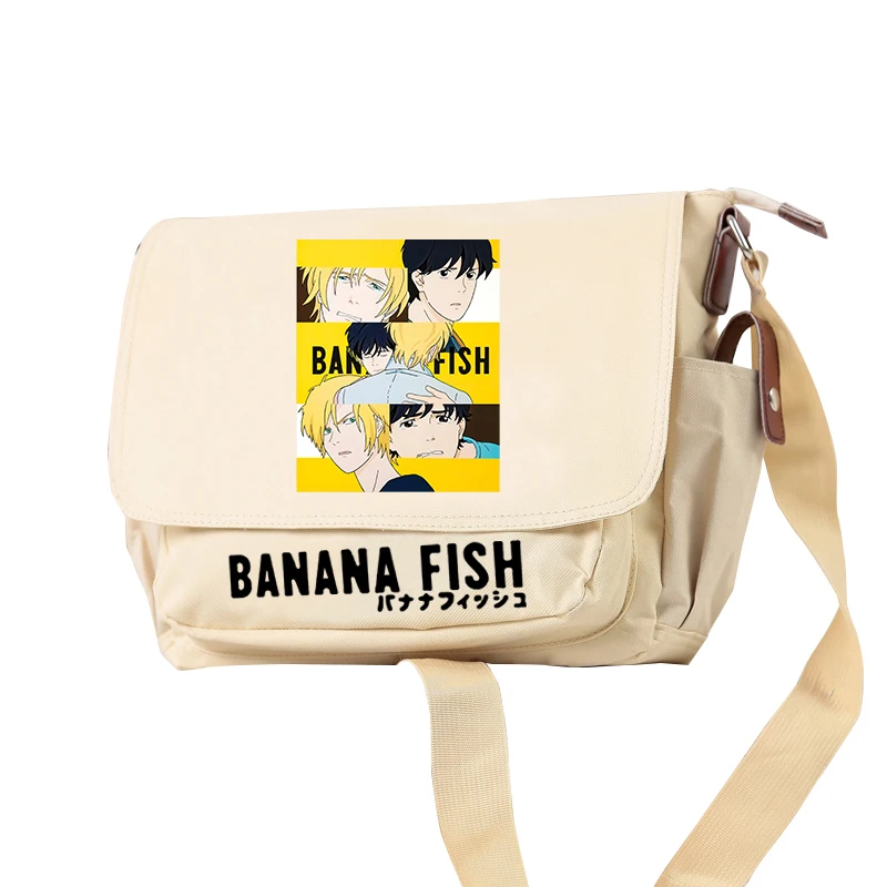 Anime Banana Fish Crossbody Bags Travel Adjustable Shoulder Bag Students Bookbag Oxford School Daypacks Boys Messenger Bag