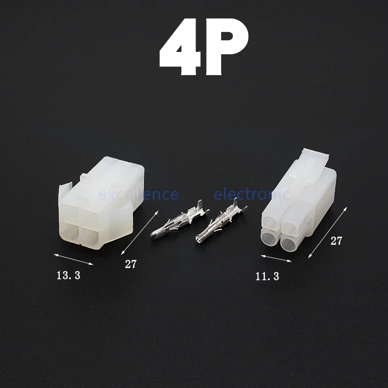 5 Sets 1/2/3/4/6/9 Way Pin Big Tamiya Connector Set Kits Large Tamiya Set EL 6.2MM Male Female Air Docking Connector