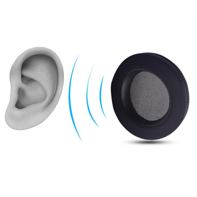 105 мм круглые амбушюры для ушей, набор из губки, имитирующий шелковую ледяную кожу, прохладную и освежающую гарнитуру, кожаный чехол Ew #