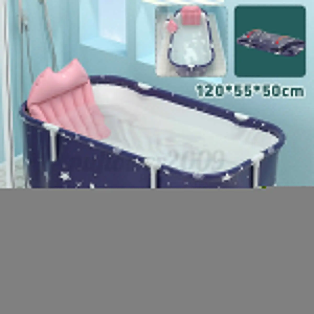 

Folding Bathtub Adult Portable SPA Sauna Bathing Bucket Bathing Bucket Water Bathing Bucket Cushion Inflatable Hot Tub