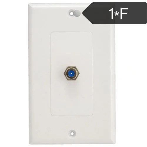 1 منفذ التلفزيون الأقمار الصناعية لوحة الحائط RCA اقناع كابل محوري جاك ل CCTV TV ABS ket لوحة الوجه ABS