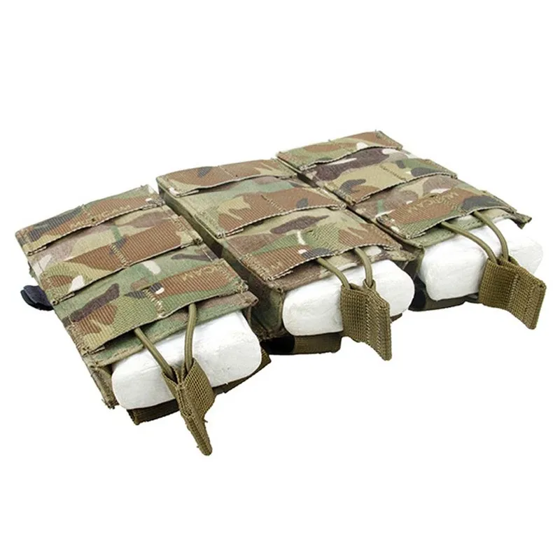 TMC Tactical bag Triple Molle 556 Magazine Pouch Tactical MOLLE Vest Trigeminy Storage Bag easy to use