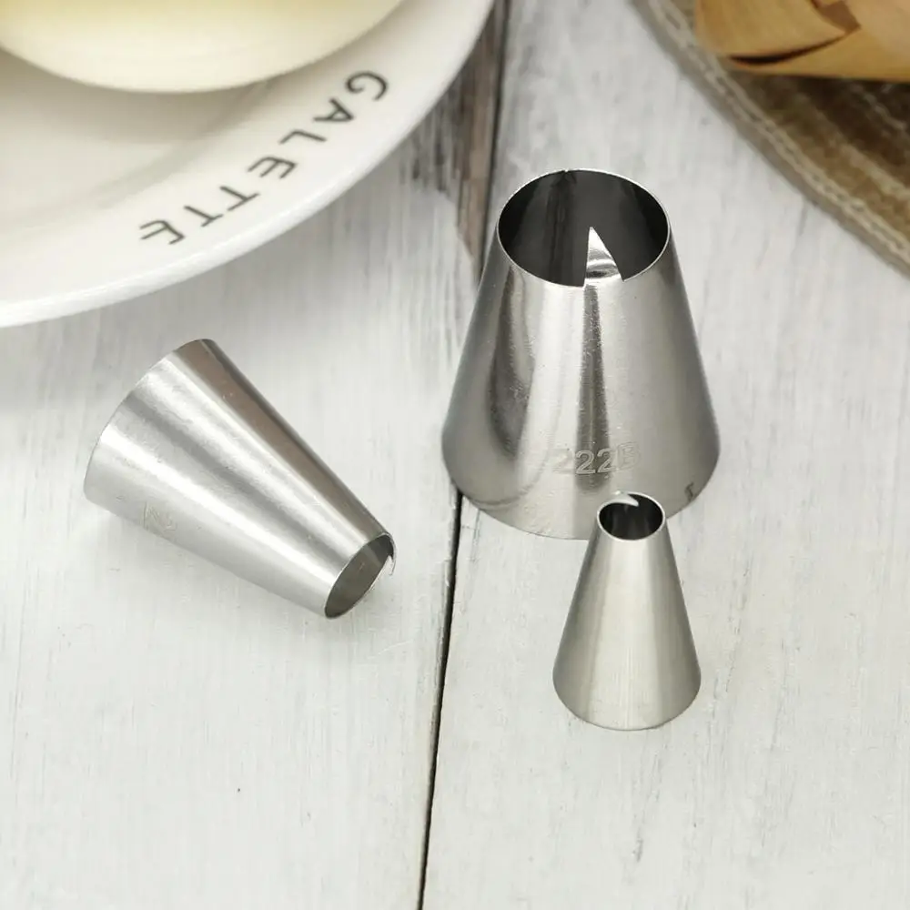 Piping Nozzles For Cakes Decorating Pastry Cream Icing Piping Tips Kitchen Baking Tools For Creating Peach Shape