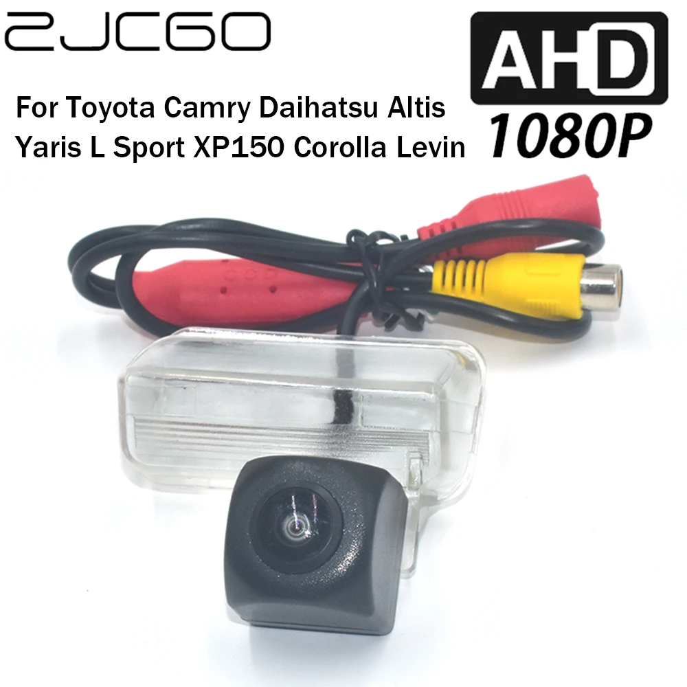 

ZJCGO Car Rear View Reverse Backup Parking AHD 1080P Camera for Toyota Camry Daihatsu Altis Yaris L Sport XP150 Corolla Levin