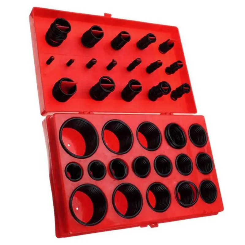 Car O Ring Seal Assortment Set Kit Universal Auto O-Shape Sealing Ring for Garage Plumbing Pipeline