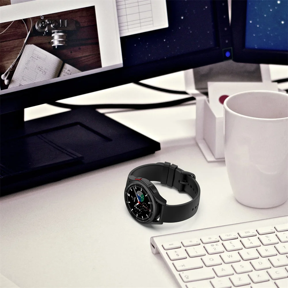 Essidi 20 مللي متر سيليكون سوار حزام لسامسونج غالاكسي ووتش 4 النشطة 1 2 40 44 مللي متر المعصم الفرقة ل ووتش 3 41 مللي متر الكلاسيكية 42 46 مللي متر S2