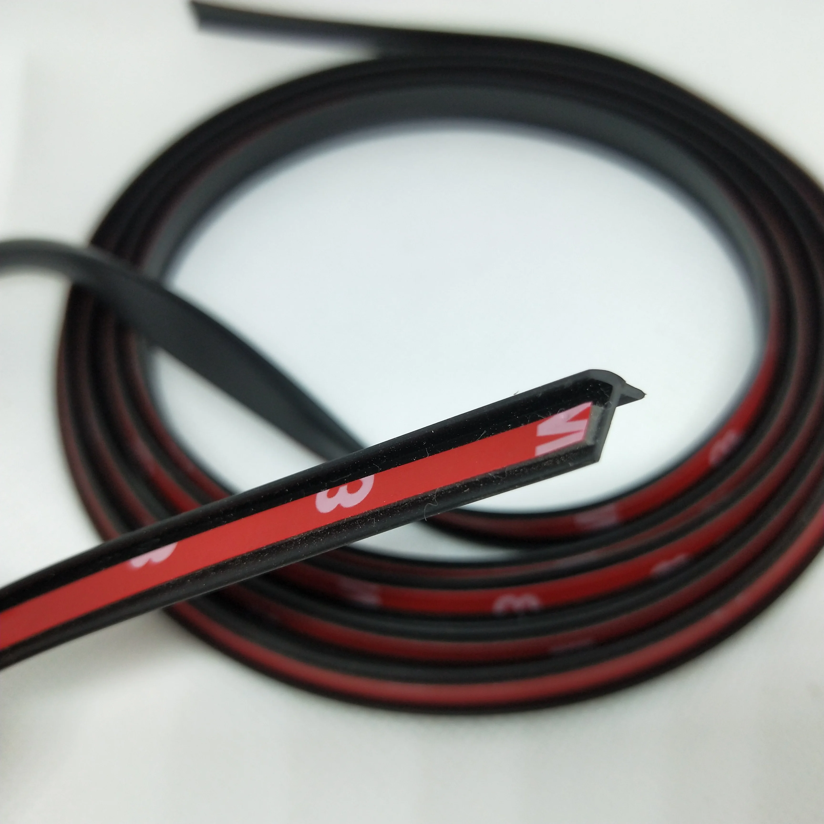 5mm Universal Car Rubber Sealing Strip 2m Small Slanted T-Type automobile Seal Rubber Weatherstrip Flare Arch Trim