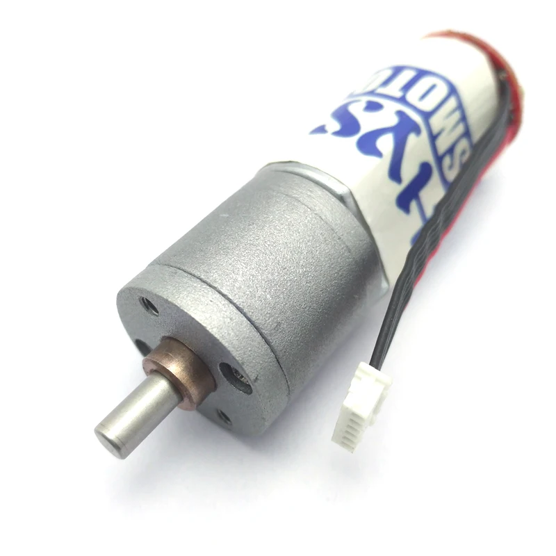 JGA20-180 DC Encoder Motor Electric 12V Metal Gear Motor Signal Feedback Reverse Reduction Speed DIY Engine