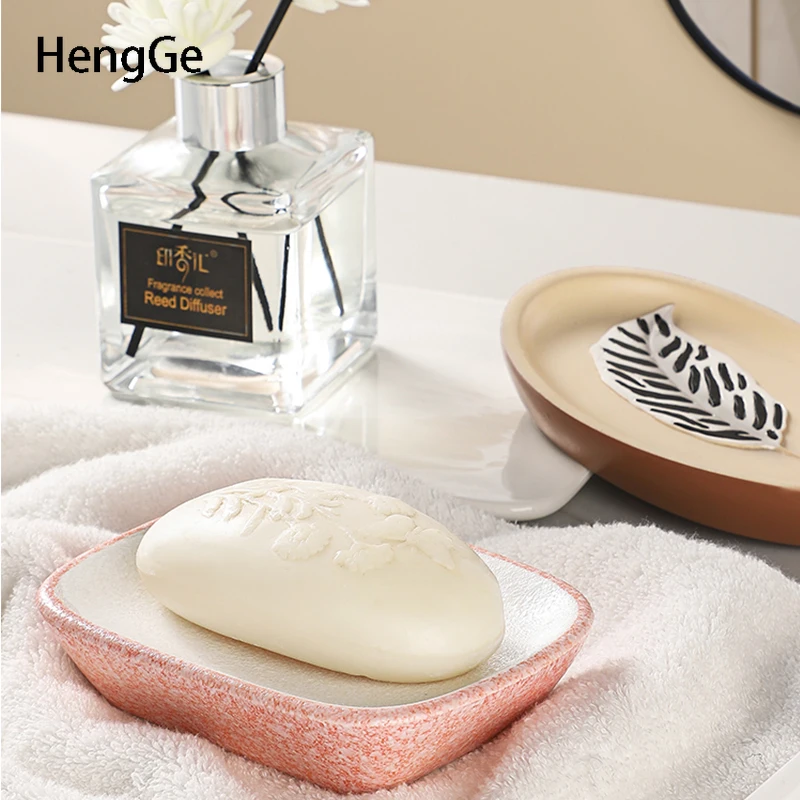 Hotel Bathroom Decoration Soap Dish French Cute Bathroom Accessories Drain Soap Holder Handwork Relief Decorate Home Decore