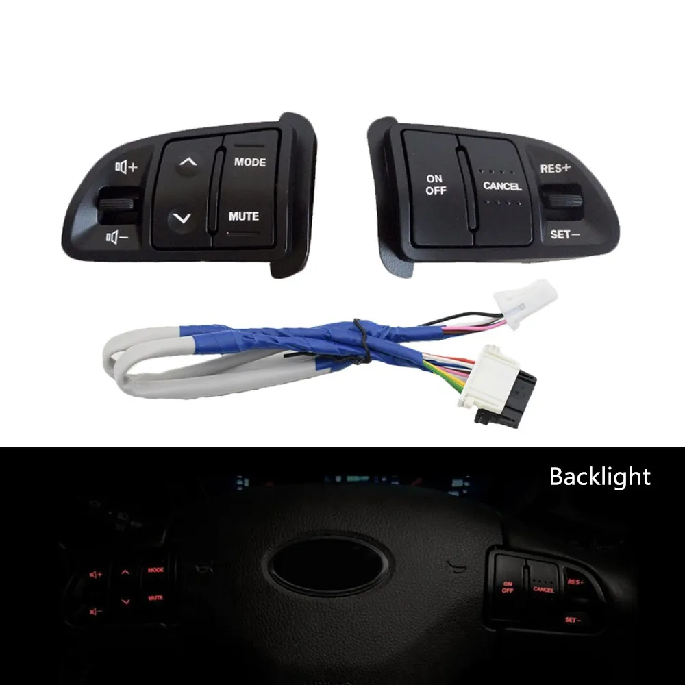 Multifunction Steering Wheel Button For KIA Sportage Audio Volume Speed Cruise Control Buttons Switch With Backlight Car Parts