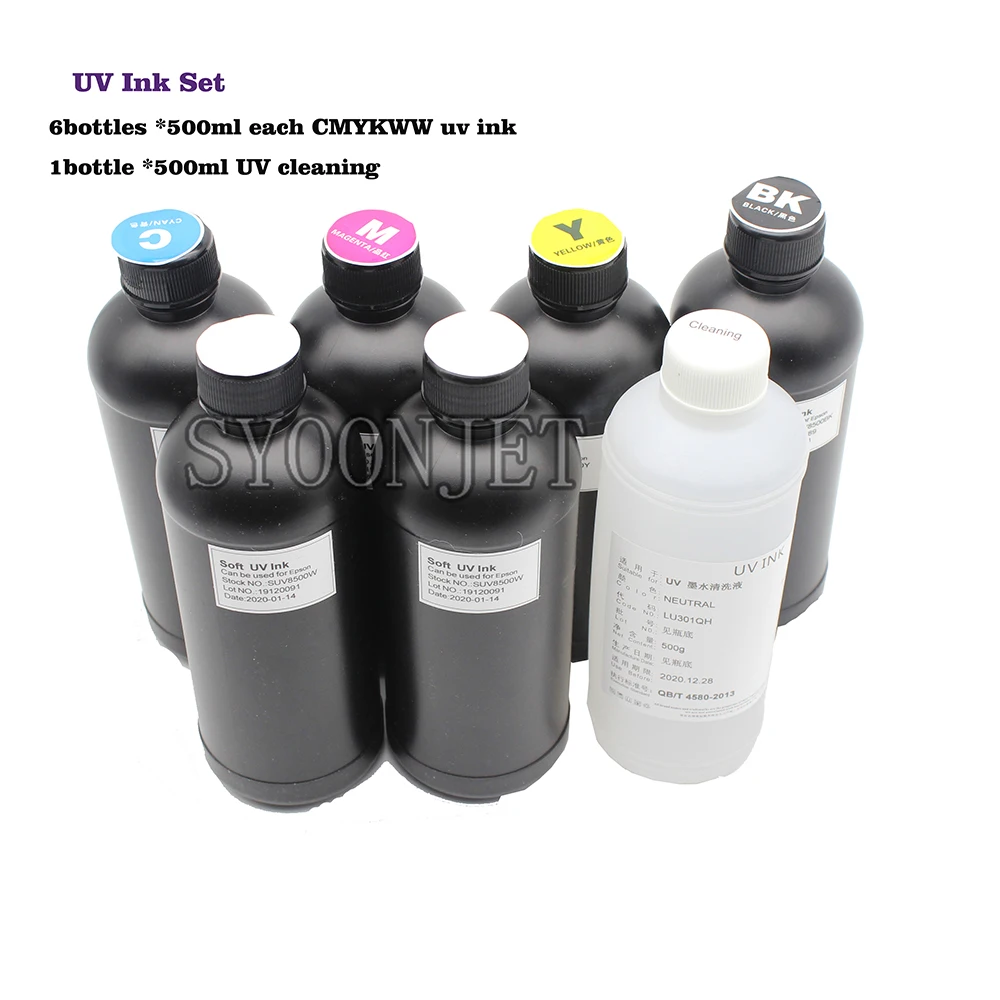 UV printer a3  digital uv led rotary Printer a3 with free 3500ml UV ink  bottle  phone case t shirt printing machine a3