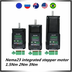 New arrival Nema23 integrated stepper motor with servo system 1.5Nm 2Nm 3Nm 3A Motor  drive integrated engine for CNC