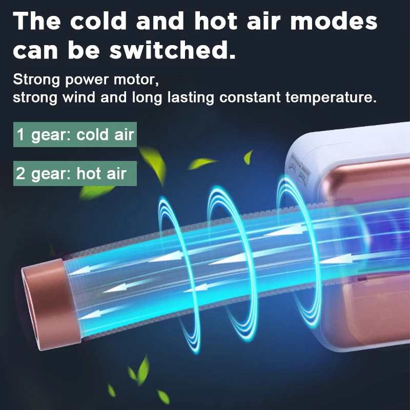 เครื่องเป่าลมไมโครเสื้อผ้าอเนกประสงค์สําหรับขจัดไร รองเท้าอบแห้งผ้าห่มเปียกแบบพกพาสําหรับใช้ในครัวเรือนในฤดูหนาว