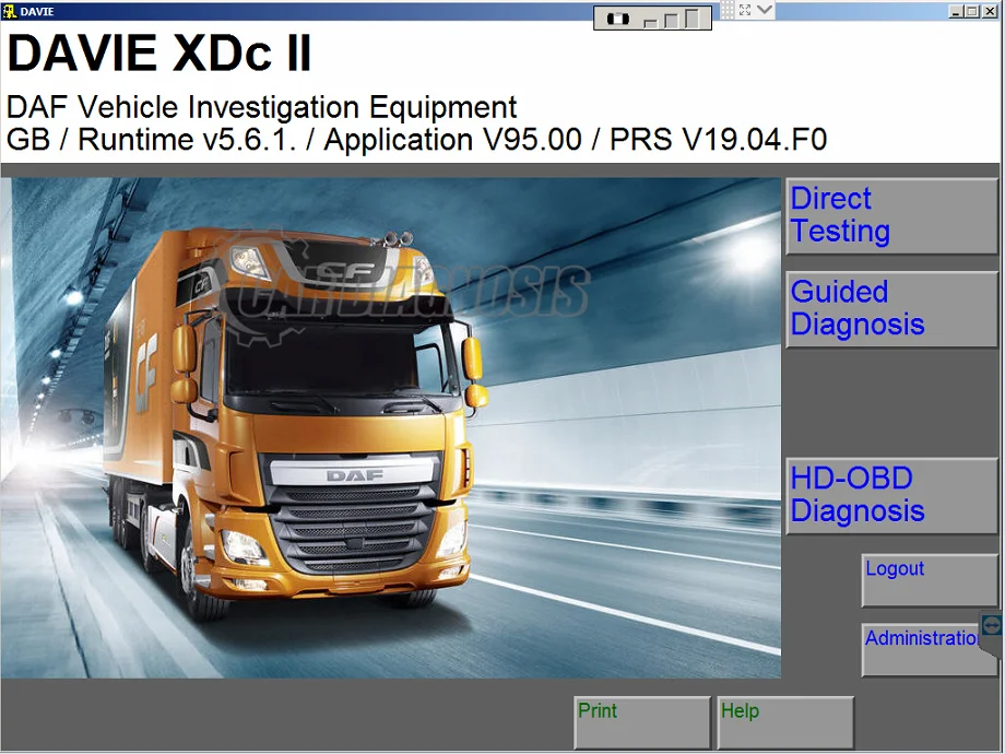 لـ DAF DAVIE DEVELOPER مجموعة تشخيصية لشاحنة PACCAR لتشخيص Paccar davie لأجهزة الكمبيوتر المحمول DAF 560 MUX + CF C2