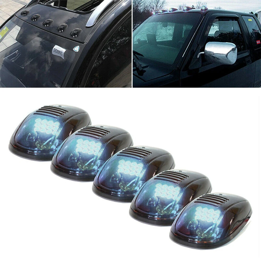 Truck LED Signal Light Cab Marker Roof 12 LED Amber Light Kit For F150 / F250 / F350 Pickup Truck Lights Dodge RAM Head Light