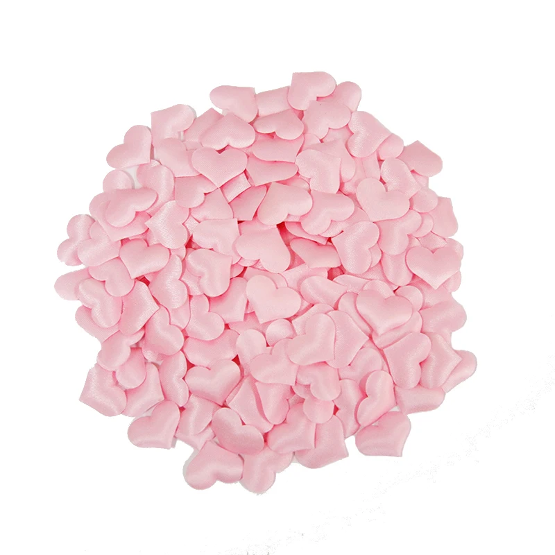 200Pcs Sponge Satin Fabric Heart-shaped Petal Wedding Confetti DIY Romantic Love  Valentine\'s Day Festival Decoration.