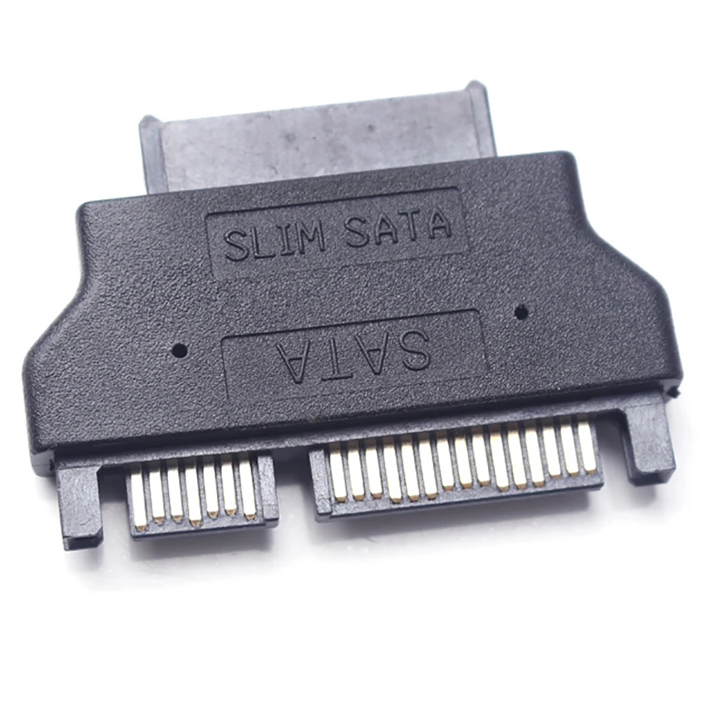 Hot Sale!SATA Adapter Serial ATA 7+15 22pin Male To Slim 7+6 13pin Female Adapter For Desktop Laptop HDD CD-ROM Hard Disk Drive