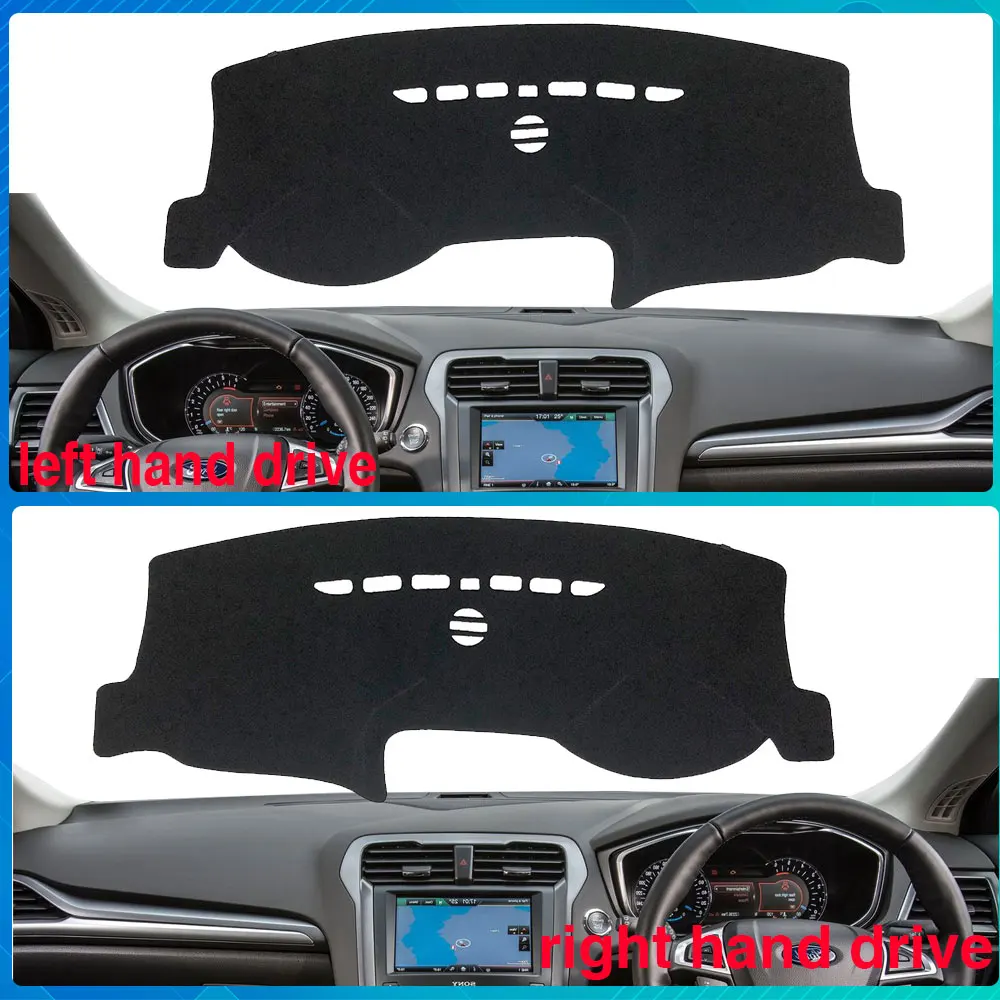 Dashboard Mat Rug Cover Avoid Light Sunshade Carpet for Ford Mondeo MK5 2014~2019 2015 2016 2017 2018 Auto Accessories Goods