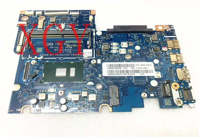 

for Lenovo Flex4-1470 Yoga 510-14ISK Laptop Motherboard LA-D451P 5B20L46036 SR2EX 4405U CPU