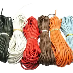 120 Meters Mixed Color Waxed Cotton Beading Cord 2mm Jewelry String 12 Color