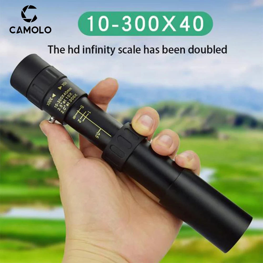 

Портативный монокулярный телескоп 4K 10-300X4 0 мм, супертелескоп с зумом, монокулярный телескоп со штативом и зажимом для занятий спортом на открытом воздухе