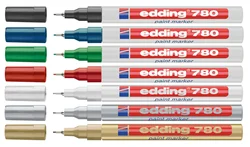 Germany Edding 780 Alcohol Resistant High Temperature Marker 0.8MM Metal Plate Pen 1PCS