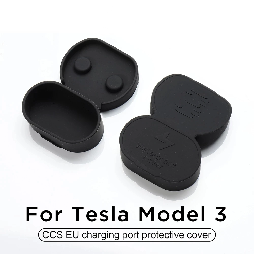 For Tesla Model 3 Accessories Europe Plug Car Charging Port Dust Protective Cover Car For Tesla Model3 2017- 2023