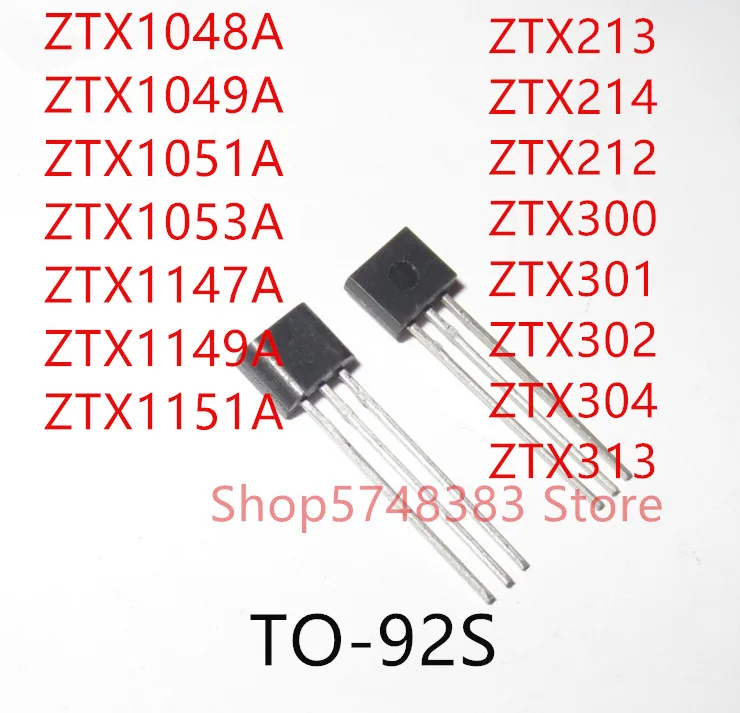 

10 шт. ZTX1048A ZTX1049A ZTX1051A ZTX1053A ZTX1147A ZTX1149A ZTX1151A ZTX213 ZTX214 ZTX212 ZTX300 ZTX301 ZTX302 ZTX304 ZTX313