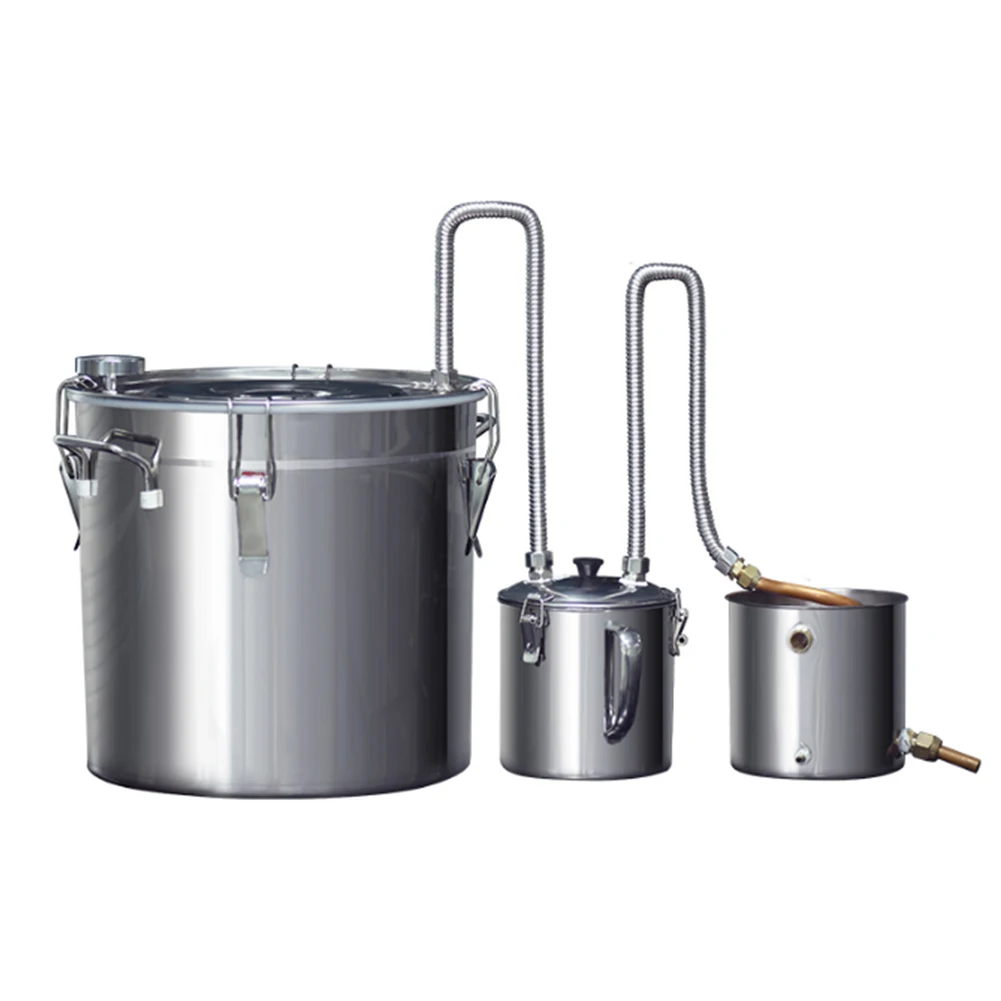 33L String Fragrance Cup Distiller Home Water Wine Oil DIY Distiller Stainless Copper Moonshine Alcohol Brewing equipment