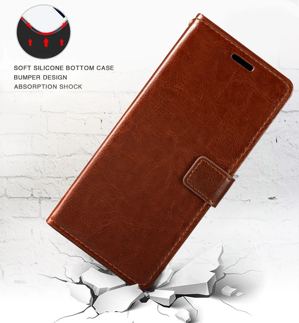 Case For Huawei Honor 8X Max Wallet Premium PU Leather Magnetic Flip Case Cover With Card Holder And Kickstand For Huawei Y Max