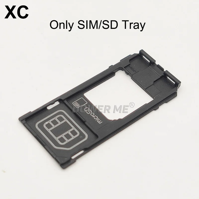 Aocarmo dla Sony Xperia X Compact Mini F5321 XC 4.6 "uchwyt na karty MicroSD czytnik taca Sim — zdjęcie 7