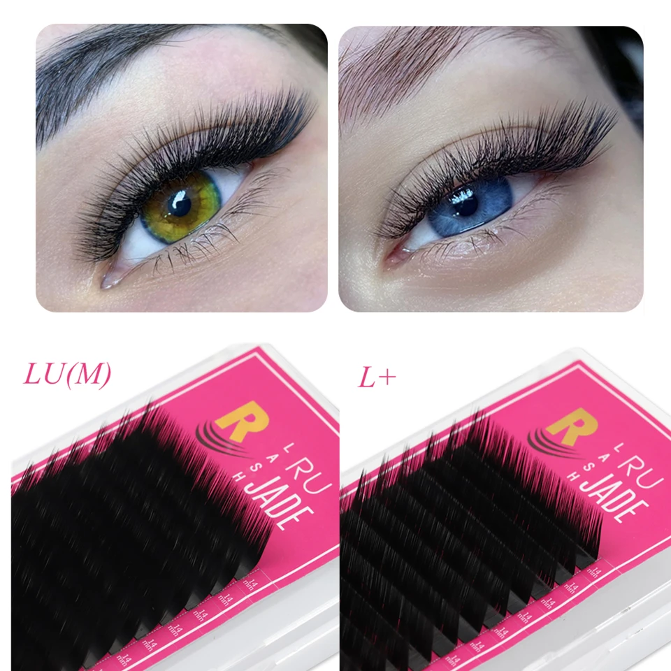 L M Curl Eyelash Extension Individual False Mink Eyelashes Mink Eyelashes L M Shaped Lashes for Makeup