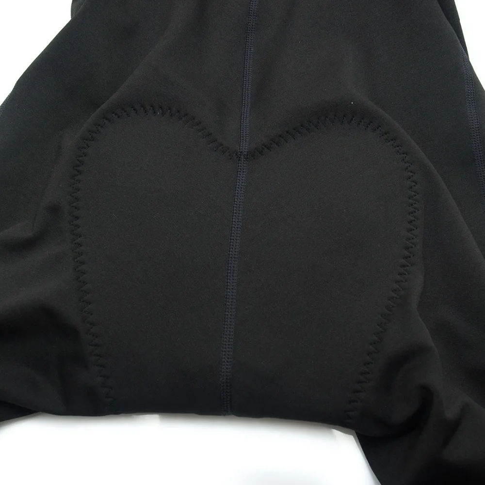 YKYWBIKE Herren Winter Radsport Lange Latzhose Tights 5-15 ° C Thermo-Fleece Rennrad-Langhose MTB Mountainbike Trägerhose – Detail 19