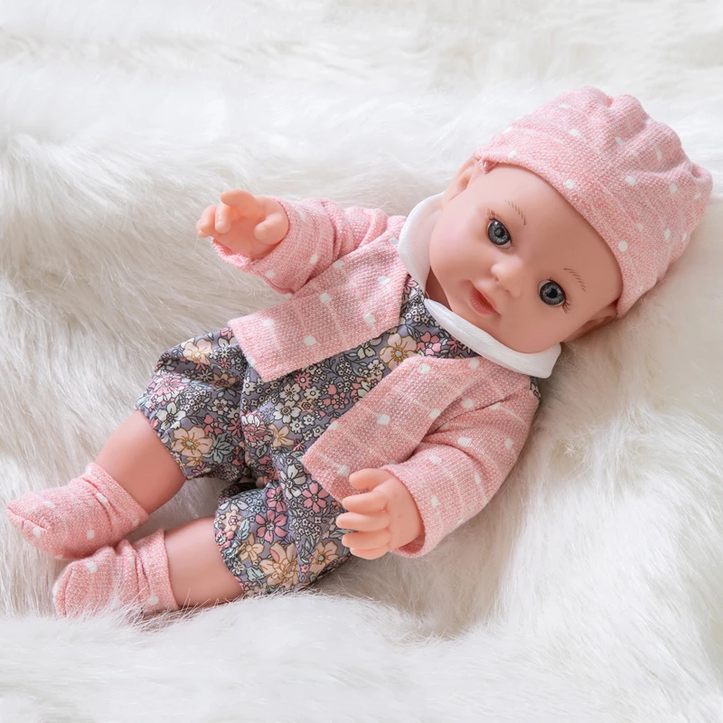 

New 12inch Full Silicone Baby Doll 30cm Reborn Baby Silicona Dolls Children Boy Toy