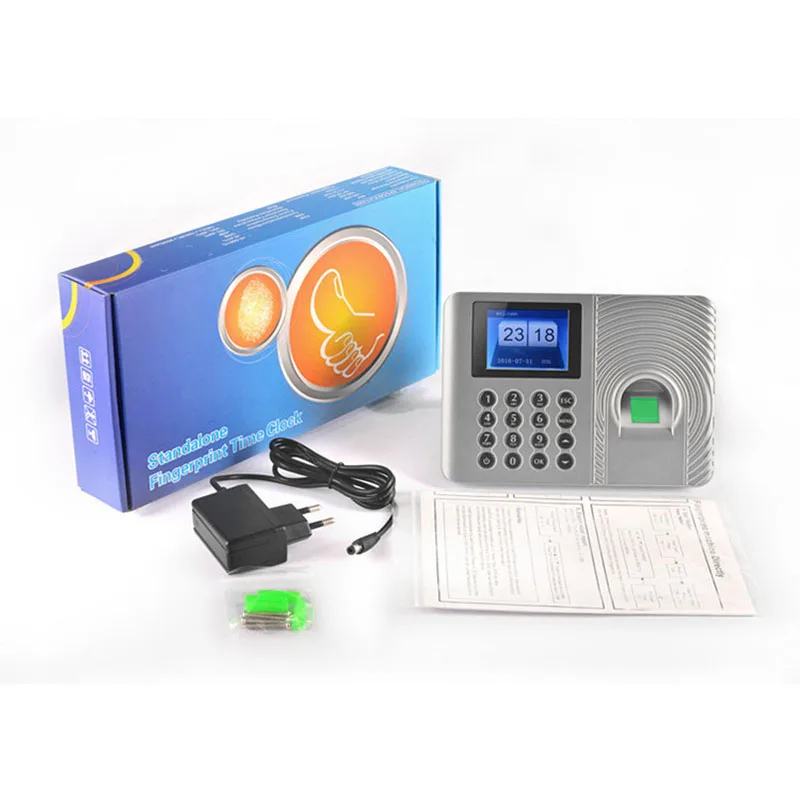 1000 Users Office Biometric Fingerprint Time Attendance Machine Code USB disk Excel export Empolyee Recognition Recorder