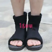 Black Cotton Cosplay Shoes for Men Women #6