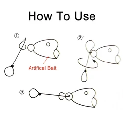 ICERIO Clips de giro bloqueo rápido acero inoxidable Swimbait