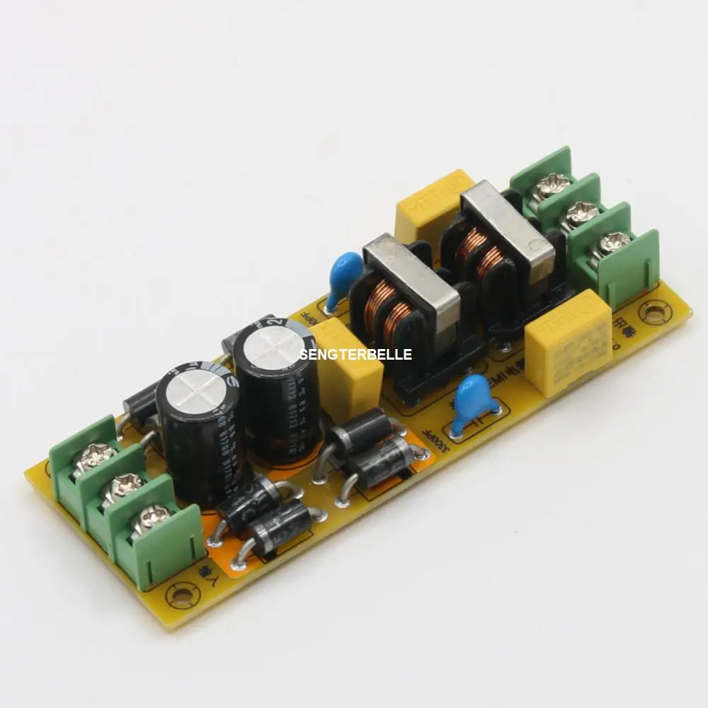 Hifi 2A / 4A /8A Filter DC Component 2 Stages EMI Home Audio Power Filter Purification Board