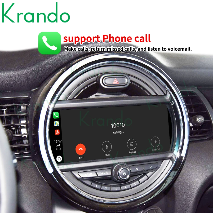 Krando Upgrade Android Auto Wireless Carplay Interface Box For BMW Mini Cooper F54 F55 F56 F60 R60 2007-2018 CIC NBT EVO Module