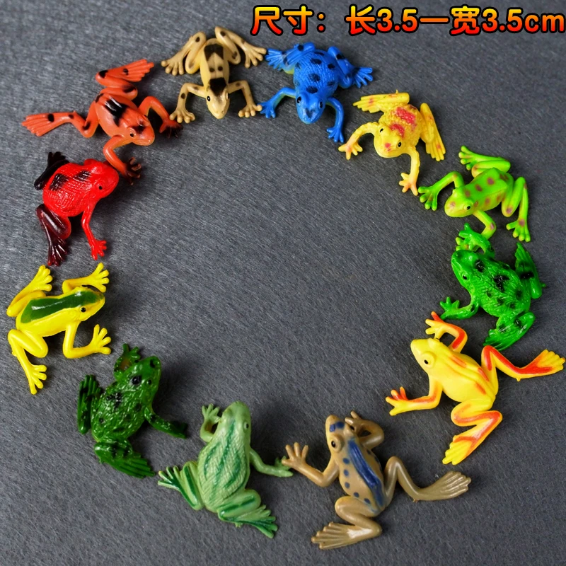 pvc  figure model  toy  frog  12pc/set