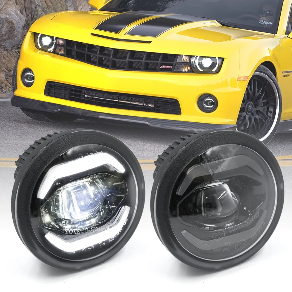 For Chevrolet Chevy Camaro 2010 2011 2012 2013 Bumper driving Fog light replacement Lamp Assembly Kit W/DRL Daytime running lamp