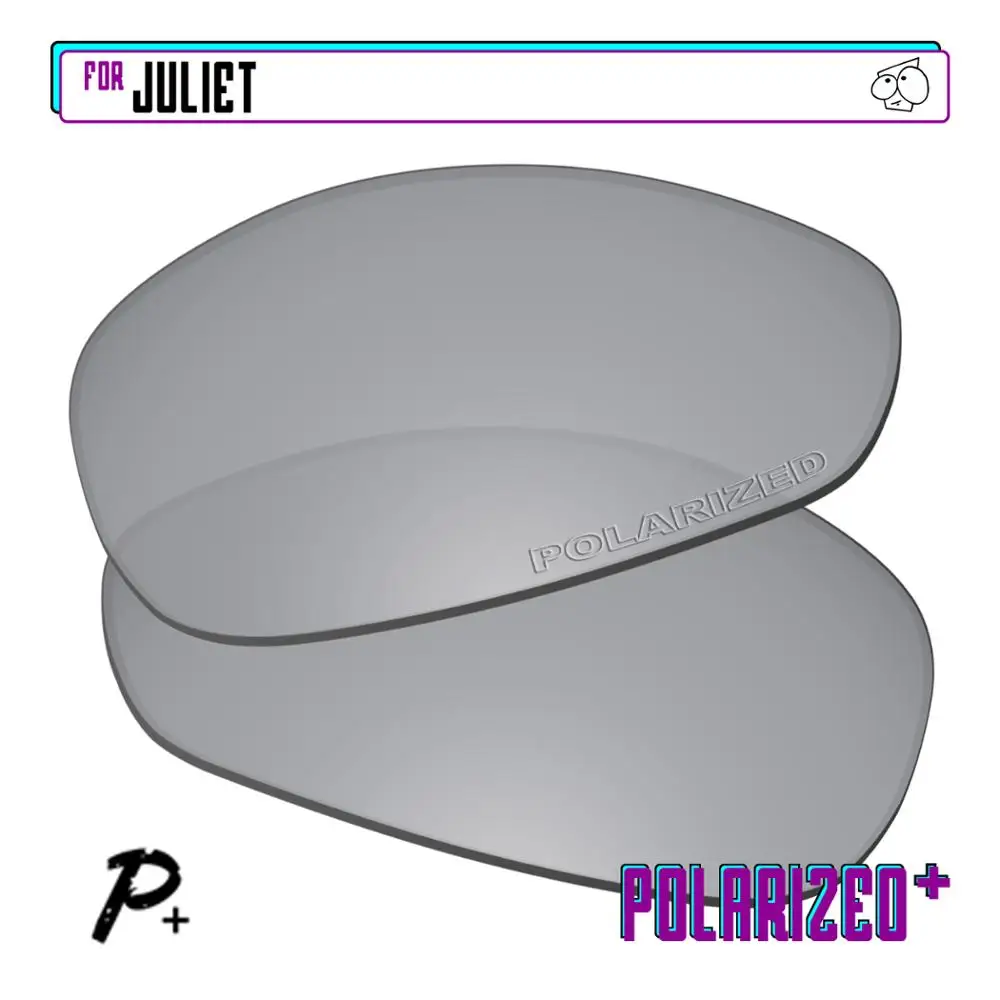 

Поляризованные Сменные линзы EZReplace для солнцезащитных очков Oakley Juliet-серебристые P Plus