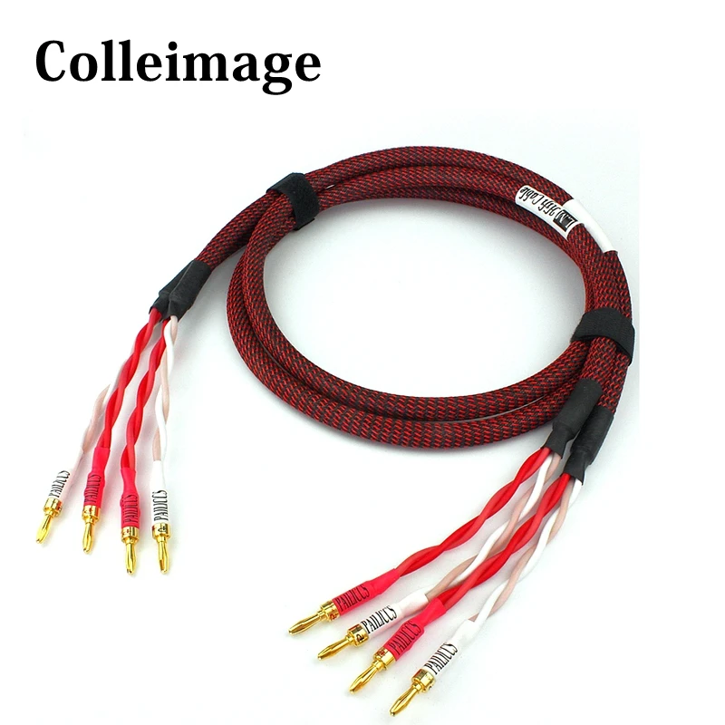 4N oxygen-free pure copper HIFI enthusiast grade banana head professional amplifier speaker audio speaker cable speaker cable